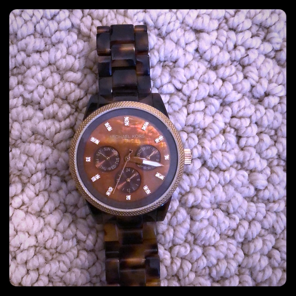 MK Turtioise & Gold Watch